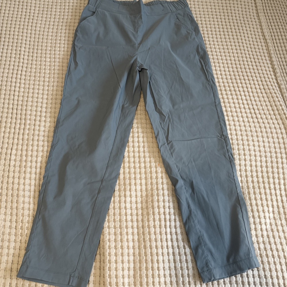 Modern Ambition Pants‎ Women Large Blue Recycled Nylon Stretch Pull On Excellent